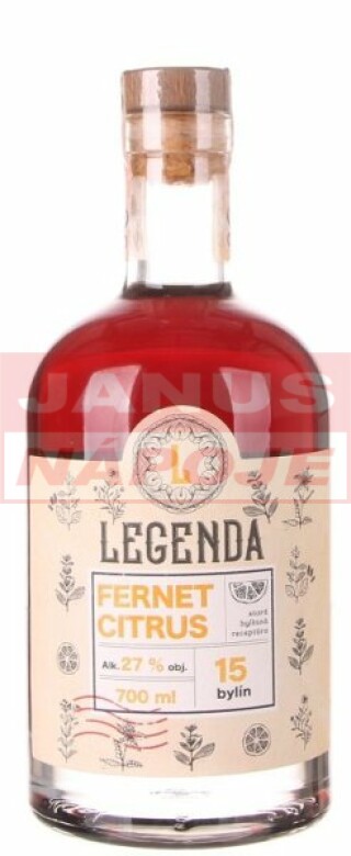 Fernet Citrus Legenda 27% 0,7l (holá fľaša)