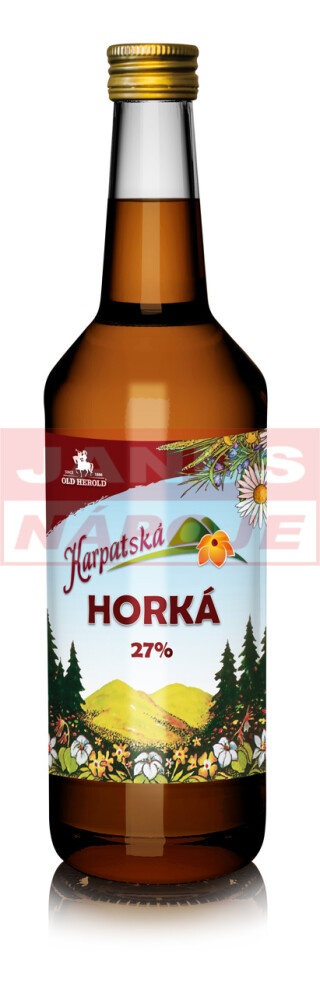 Karpatská Horká 27% 0,5L [OLD HEROLD] (holá fľaša)