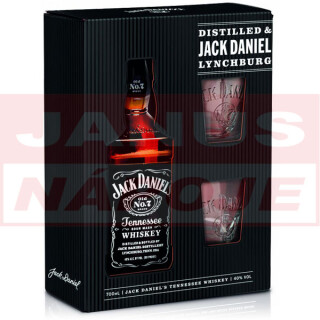 Jack Daniel's 40% 0,7L (darčekové balenie 2 poháre)