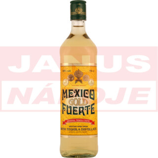 Tequila Mexico Fuerte Gold 38% 0,7L (holá fľaša)