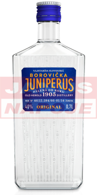 Borovička Juniperus 40% 0,7L [OLD HEROLD] (holá fľaša)