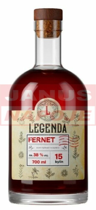 Fernet Legenda 38% 0,7l (holá fľaša)