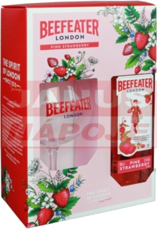 Beefeather pink 37,5% 0,7l (darčekové balenie s pohárom)