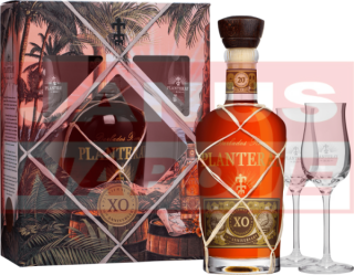 Planteray Barbados XO 20th Anniversary 40% 0,7l (darčekové balenie s 2 pohármi)