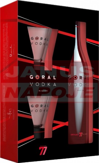 Goral Master Vodka 40% 0,7l (darčekové balenie 2 poháre)