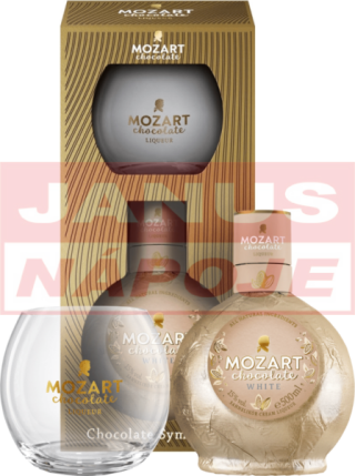 Mozart White Chocolate 15% 0,5l (darčekové balenie s pohárom)