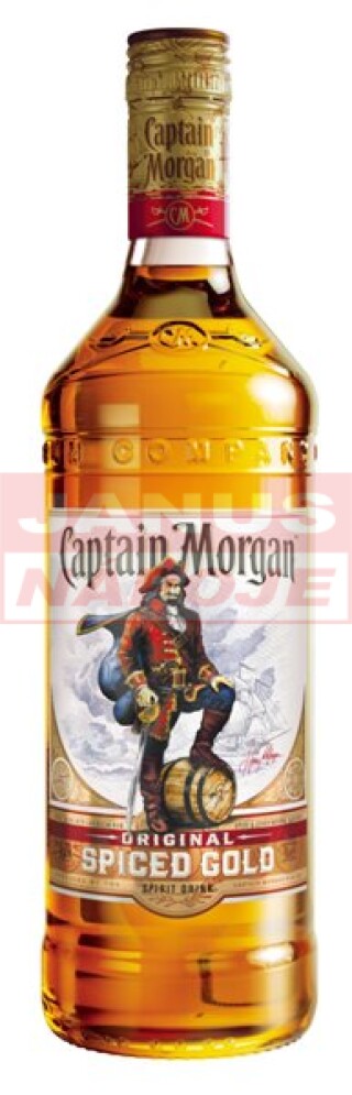 Captain Morgan Spiced Gold 35% 1L (holá fľaša)