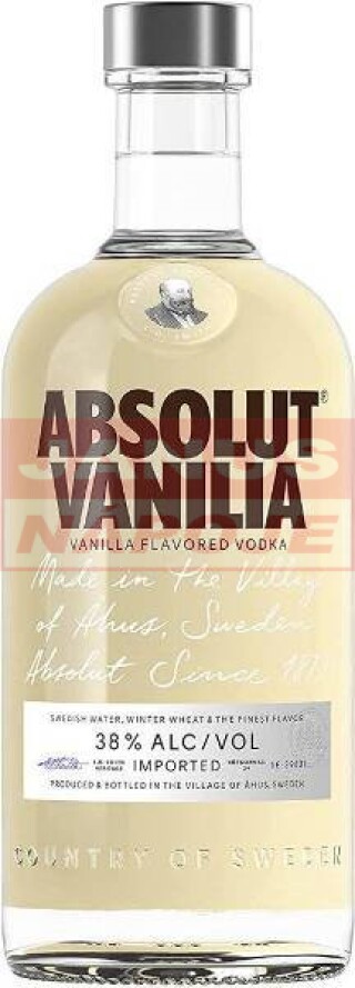 Absolut Vanilia 38% 0,7L (holá fľaša)