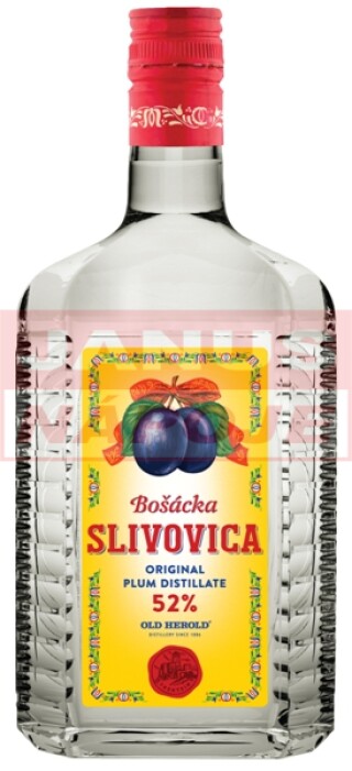 Slivovica Bošácka Hranatá 52% 0,7L [OLD HEROLD] (holá fľaša)