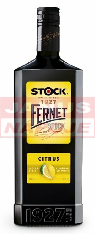Fernet Citrus 27% 1,0L [STOCK] (holá fľaša)