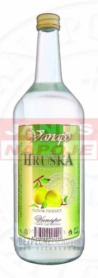 Hruška 40% 1,0L [VANAPO] (holá fľaša)