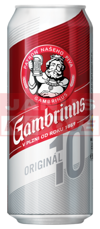 Gambrinus 10% 0,5L (plech)