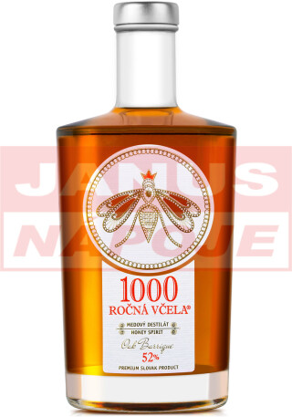 1000 ročná včela 52% 0,7l (holá fľaša)