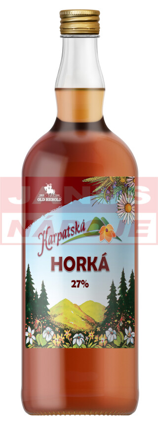 Karpatská Horká 27% 1,0L [OLD HEROLD] (holá fľaša)