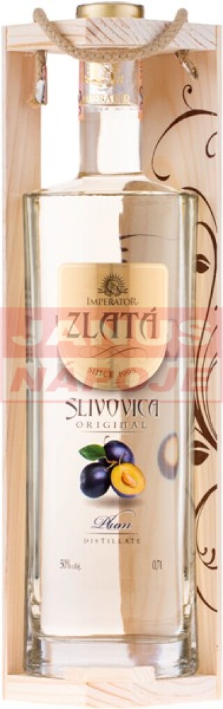 Slivovica Zlatá Drevo 50% 0,7L [IMPERATOR] (kazeta)