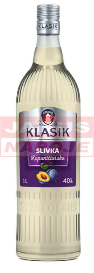 Kopaničiarska Slivka 40% 1L [ST-NICOLAUS] (holá fľaša)