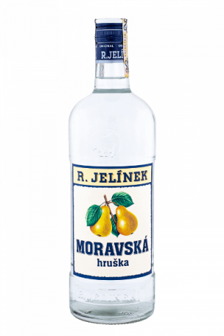 Hruška Moravská 40% 1,0L [RJELÍNEK] (holá fľaša)