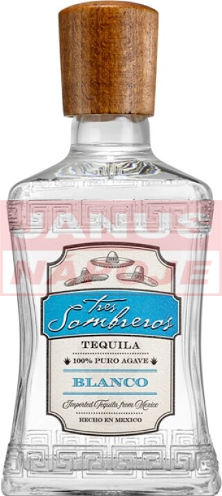 Sombreros Tres Blanco 38% 0,7l (holá fľaša)