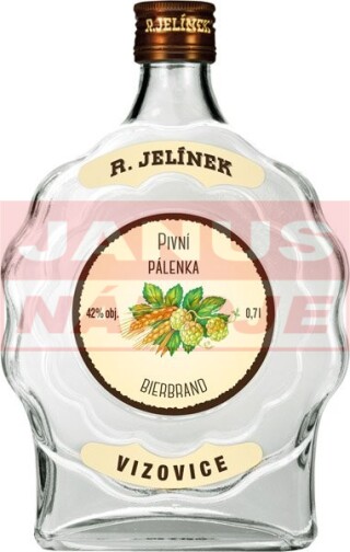 Pivní Pálenka Budík 42% 0,7L [RJELÍNEK] (holá fľaša)